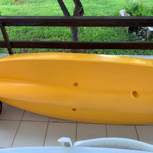 Sea Canoe used with seat, two paddles and transport wheels