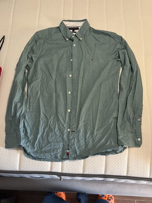 Πουκάμισο Tommy Hilfiger slim fit medium, σαν καινούριο, πράσινο