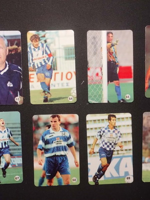 Iraklis football cards new, Rainbow album 1998-1999