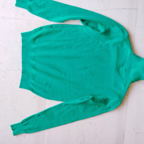 Green turtleneck sweater S/M