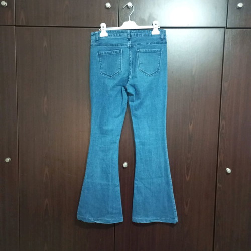 Women's denim pants used, size 40/L, blue