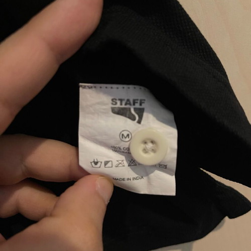 Polo T-shirt Staff black size M, worn few times