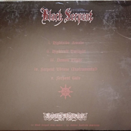 Black Serpent Shadowside Devilcosm CD new, black metal