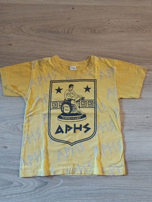 T-shirt with Aris print for 6-year-old children like new, yellow