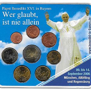German coin euro set 2006 (A) PAPST BENEDIKT XVI