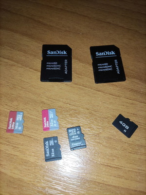 Κάρτες μνήμης microSD SanDisk και Kingston με adapters σαν καινούργιο