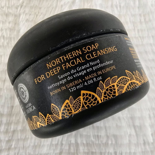 Natura Siberica charcoal cleansing soap 120ml used