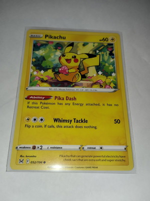 Pikachu κάρτα Pokemon σαν καινούργιο