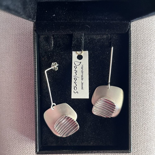 Damianos Statement handmade silver earrings 925