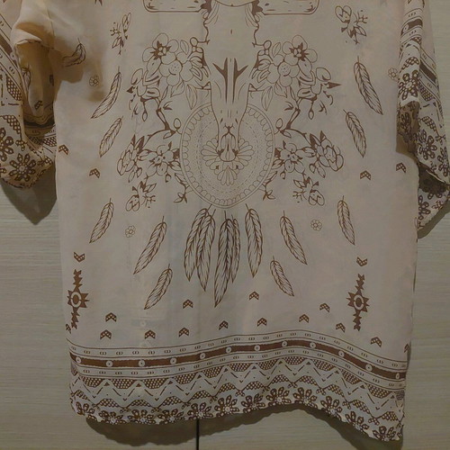 Beige brown kimono tunic like new, size Small/Medium