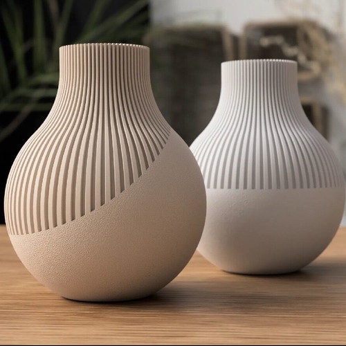 Naki Japandi 3D Printed Vase new, minimal design