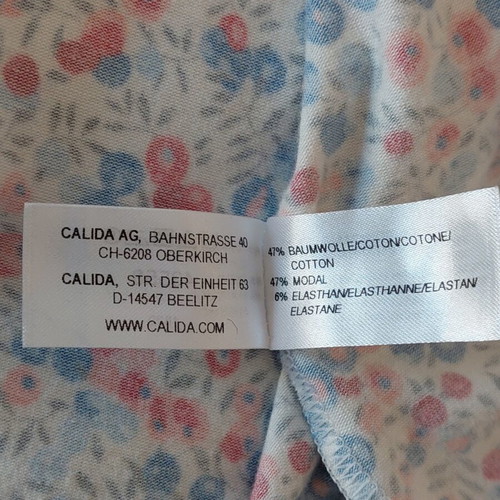 Calida pajama top, size L-XL, multicolored