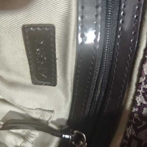 DKNY Vintage Y2K Sequined Monogram Shoulder Bag Like New Plum Brown