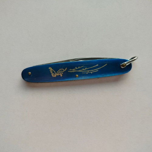 Small blue pocket knife used