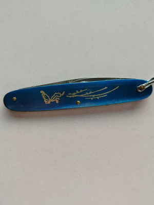 Small blue pocket knife used