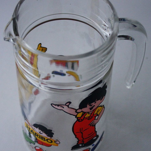 Haribo Bear glass pitcher vintage 90's new Luminarc