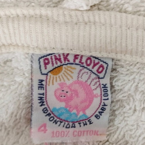 Pink Floyd Kids Bathrobe like new, size 4, 100% cotton beige-ecru