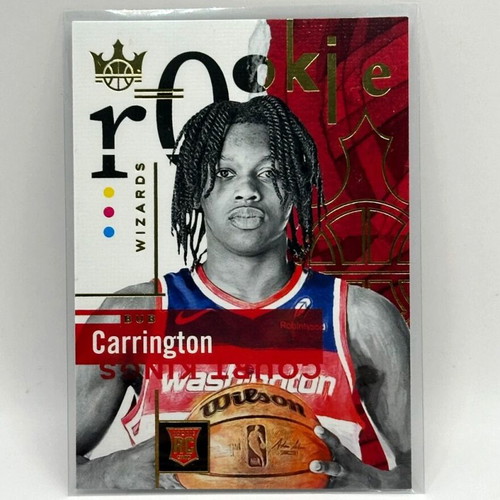 Panini Court Kings Bub Carrington Rookies Level 1 Wizards 2024-25 card new