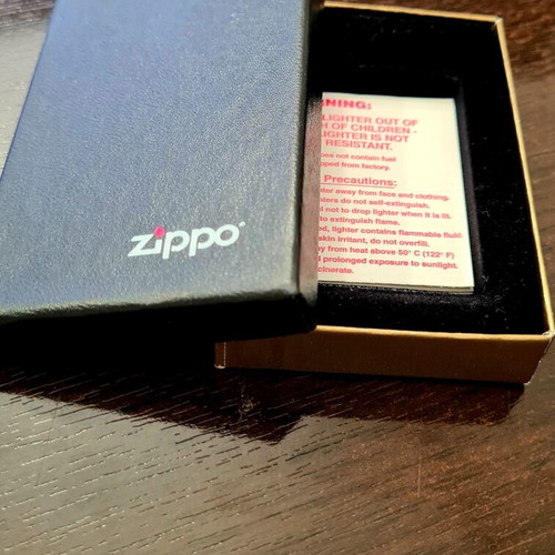 Zippo lighter 1999, brushed chrome
