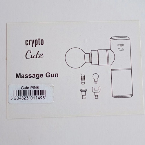 Massage Gun Crypto Cute like new with accessories