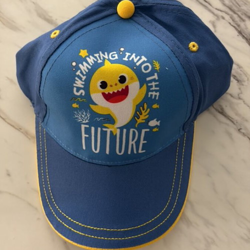 Baby Shark Baseball Kids Hat new, blue with yellow details
