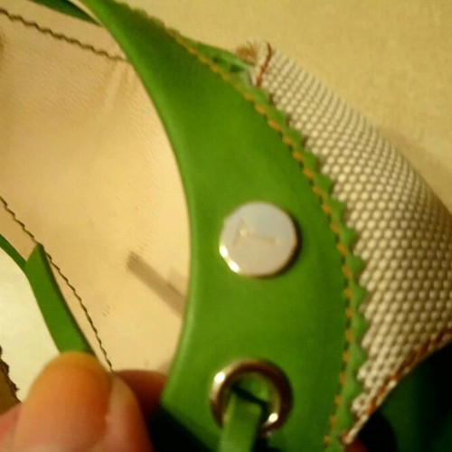 Tod's sandals used, beige and green with wooden heel, size 36.5
