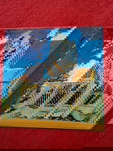 Γυάλινο sous verre σουβέρ με εικόνα Van Gogh