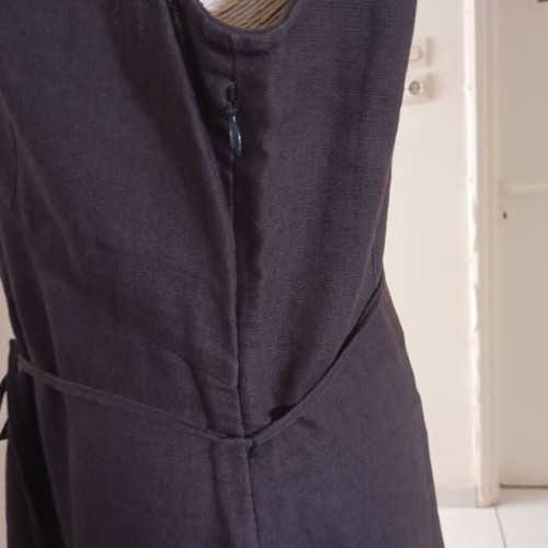 In Wear linen dress used, size 42, chocolate brown