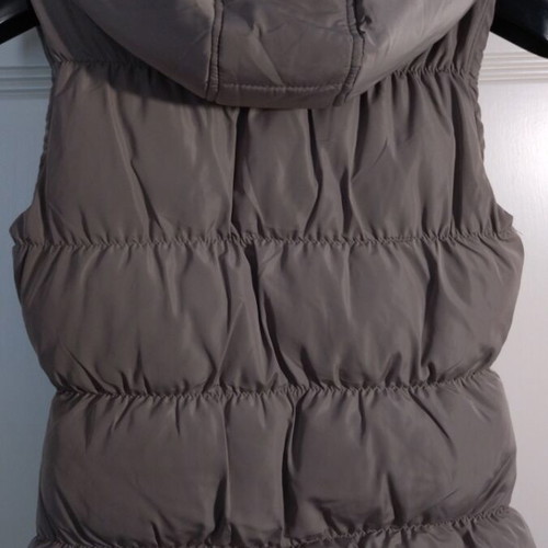 Grey children's sleeveless jacket with hood like new, size S