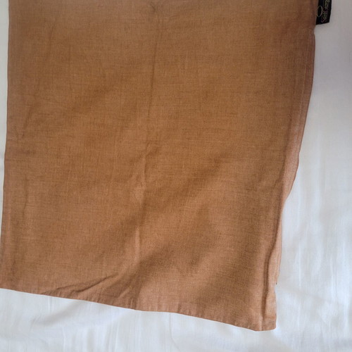 Brown sofa pillow cover with zipper, 40x40 cm