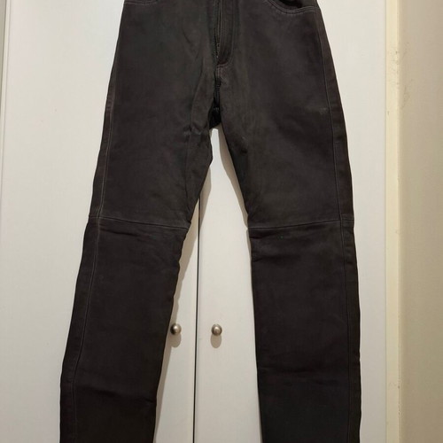 Vintage black leather trousers like new, size Small