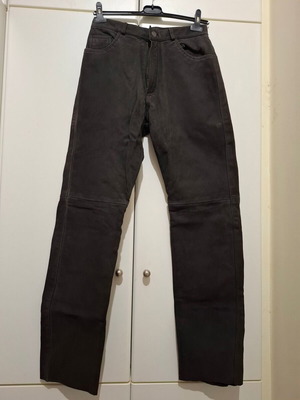 Vintage black leather trousers like new, size Small