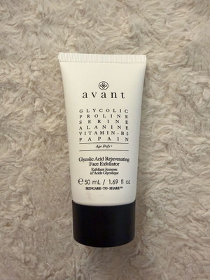 Avant Glycolic Acid Rejuvenating Face Exfoliator new 50ml