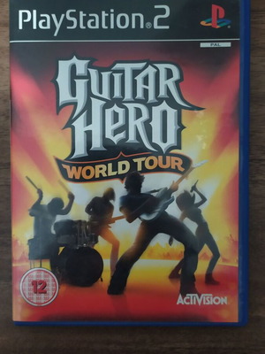 Guitar Hero World Tour PS2 case like new with manual without CD