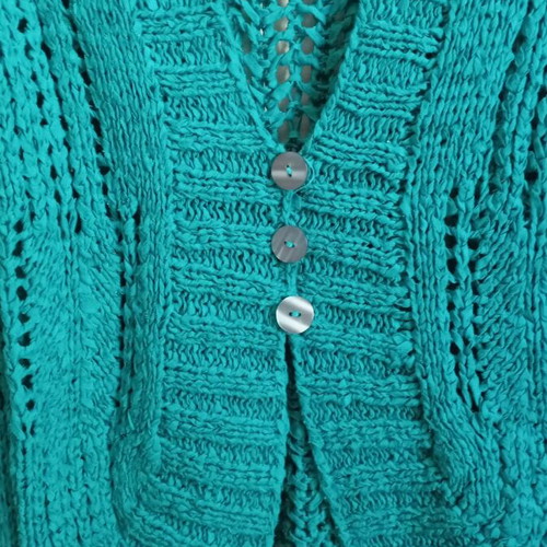 Women's spring cardigan like new, turquoise, size M