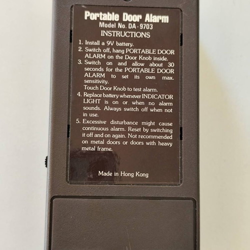 Fortress door breach alarm used like new, model DA-9703