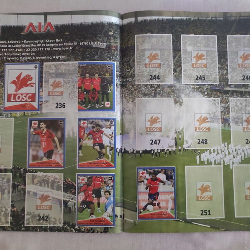 Europe Champions 2006/07 sticker album used