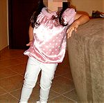  Mini Raxevsky  Παιδικό σετ κολάν μπλουζοφορεμα κορδέλα 3 ετών
