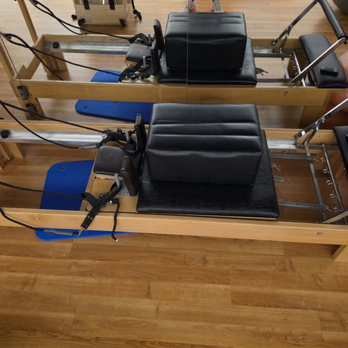 Pilates Reformer Wooden Bed used, sturdy construction