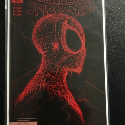 The Amazing Spider-Man #55 2nd print red variant like new