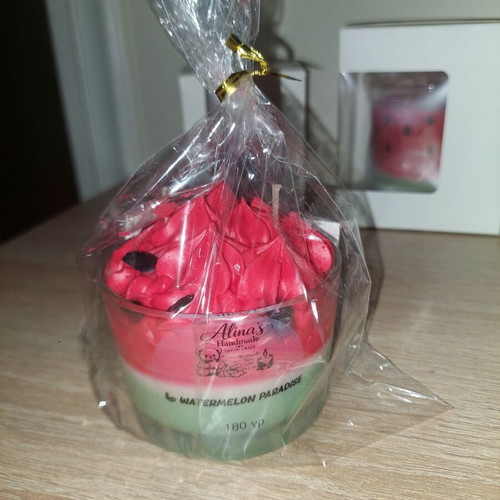 Handmade Watermelon Paradise scented candle 180g new