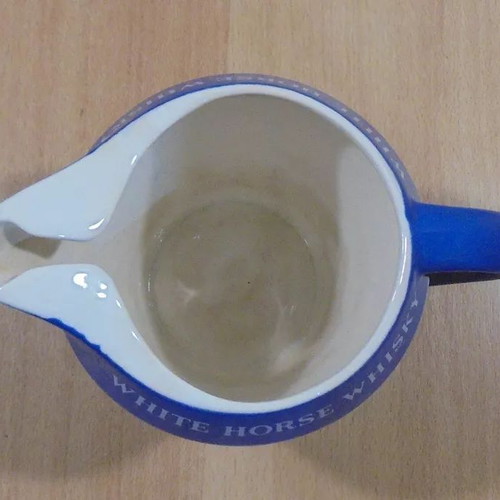 White Horse Scotch Whisky old promotional ceramic jug used