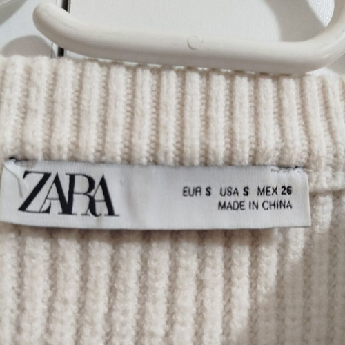 Crop Top Pullover used, size S, white