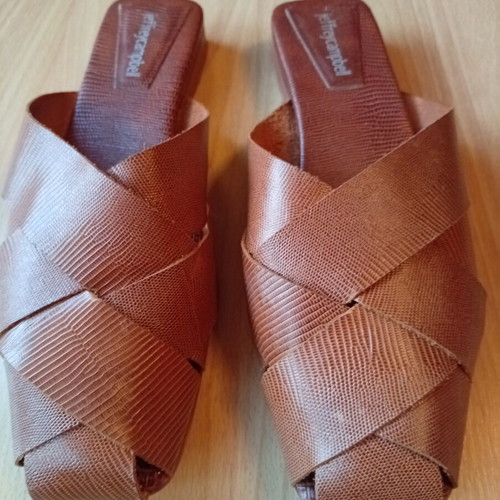 Jeffrey Campbell leather women's mule size 41 used, brown