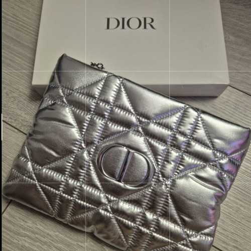 Dior silver pouch