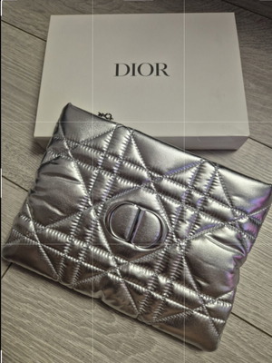 Dior silver pouch