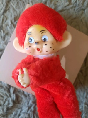 Monchhichi red vintage rare like new