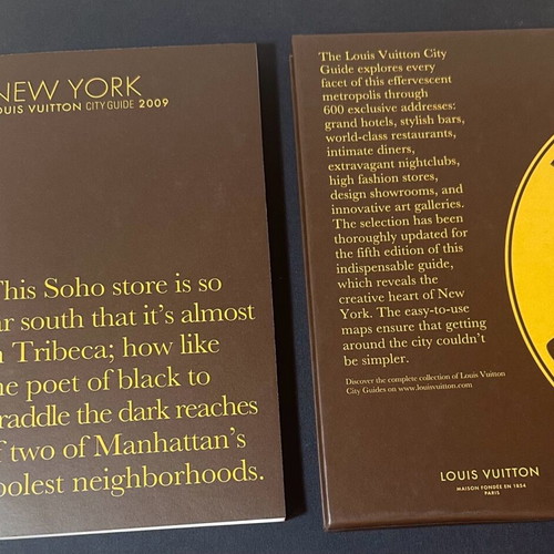 Louis Vuitton New York City Guide 2009 collectible travel book