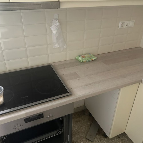 Kitchen cabinets and countertop with sink and faucet like new