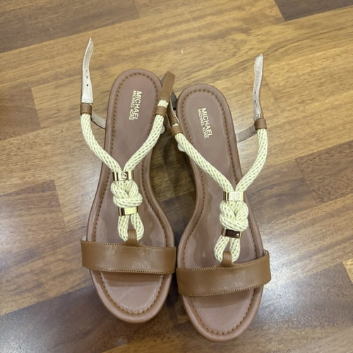 Michael Kors πλατφόρμες πέδιλα μέγεθος 40,5 μεταχειρισμένα, καφέ χρώμα